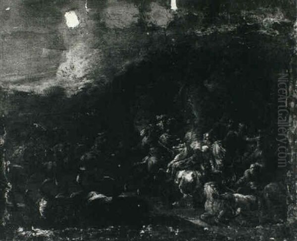 Horseman At Night - view 1
