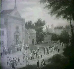 Prozession Auf Einem Marktplatz