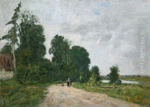 Vieux Village by Eugene Boudin