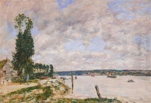 Vieux Village by Eugene Boudin
