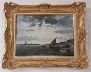 Vieux Village by Eugene Boudin