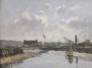 Vieux Village by Eugene Boudin