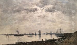 Vieux Village by Eugene Boudin