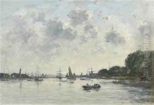 Vieux Village by Eugene Boudin