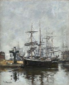 Vieux Village by Eugene Boudin