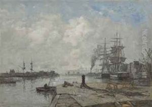 Vieux Village by Eugene Boudin