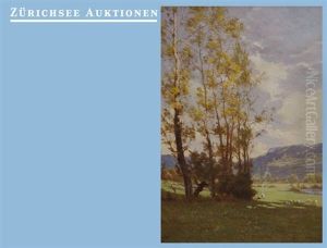Autumnal Landscape by Leon Boudot