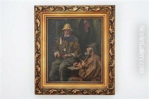 Two Fishermen Playing Cards
