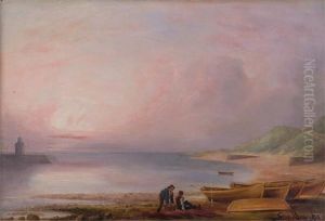 Kustenlandschaft Mit Fischern by Samuel Bough