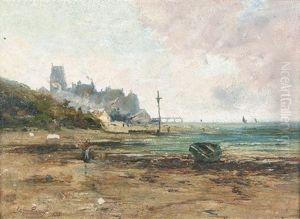 Sommerliche Partie Am Meeresstrand by Samuel Bough
