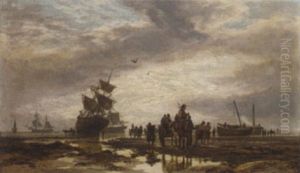 Kelp Gatherers At Low Tide by Samuel Bough