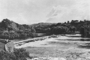 The Weir, Lancaster by Samuel Bough