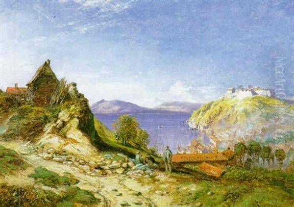 The Artist Sketching Near Bergen, Norway - view 1