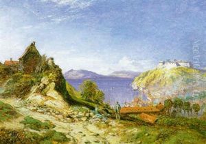The Artist Sketching Near Bergen, Norway by Samuel Bough
