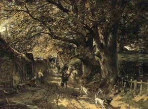 Returning From The Hunt by Samuel Bough