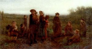 Family On A Country Road by George Henry Boughton