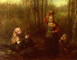 The Wood Gatherers by George Henry Boughton
