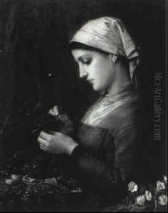 Brittany Flower Girl by George Henry Boughton