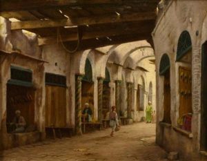 Souk El Magalfa, Pres Du Souk Atarine by Auguste Bougourd