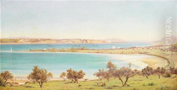 Bergers Devant Le Lac D'ichkeul, Tunisie - view 1