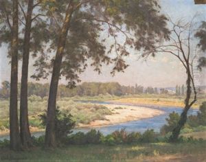 Le Doux A Charette by Cecile Augustine Bougourd
