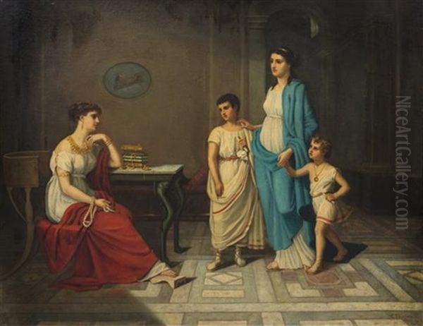 Cornelia And Her Jewels by Elizabeth Jane Gardner Bouguereau