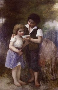 Le Bol De Lait by Elizabeth Jane Gardner Bouguereau