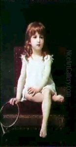 Portrait Of Rudyard Kipling's Daughter by Elizabeth Jane Gardner Bouguereau