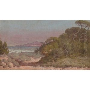 Paysage De La Cote D'azur (porquerolles) by William-Adolphe Bouguereau