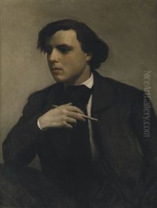 Portrait De Ferdinand Chaigneau (tete Et Mains) by William-Adolphe Bouguereau