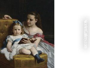 A Portrait Of Eva And Frances Johnston
