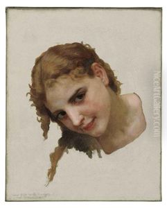 Le Gue (head Study) by William-Adolphe Bouguereau