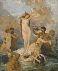 La Naissance De Venus by William-Adolphe Bouguereau