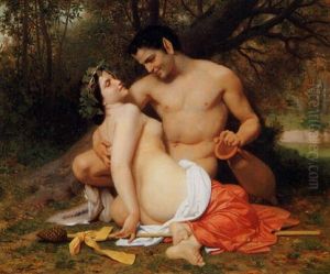 Faun And Baccante by William-Adolphe Bouguereau