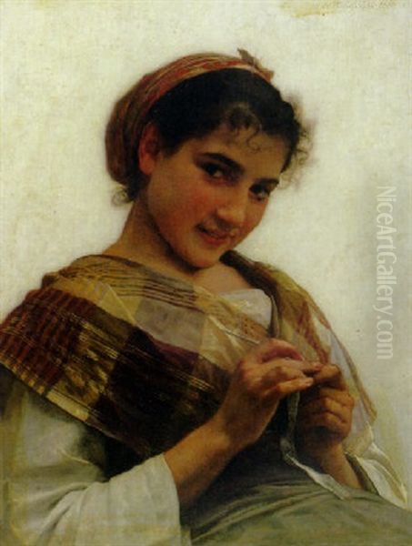 Jeune Fille Au Crochet - view 1