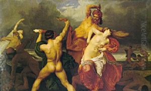 Battle Of The Centaurs And The Lapithae by William-Adolphe Bouguereau