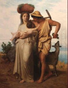 Le Retour Des Champs by William-Adolphe Bouguereau