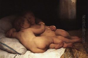 Enfants Endormis by William-Adolphe Bouguereau