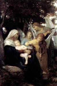 Virgin And Child With Musical Angels by William-Adolphe Bouguereau