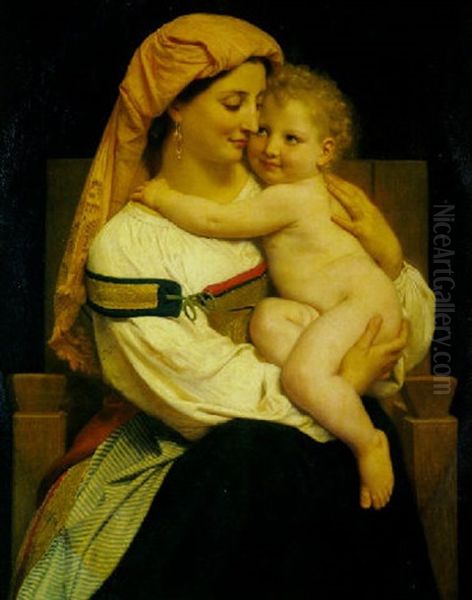 Femme De Cervara Et Son Enfant - view 1