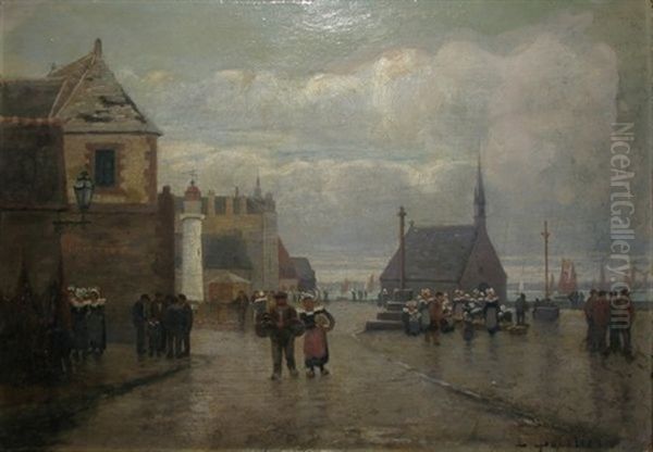 Retour Des Ramasseuses D'huitres (+ Village De Peche En Bretagne; Pair) - view 1