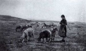 La Bergere Tricoteuse by Amable Bouillier