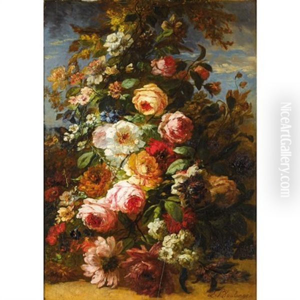 Bouquet De Fleurs Dans Un Paysage - view 1