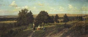 Paysage De Campagne Anime De Personnages