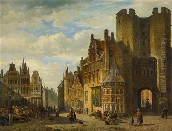 Stadtansicht In Gent - view 1