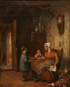 La Lecon De Lecture by Francois-Jean-Louis Boulanger