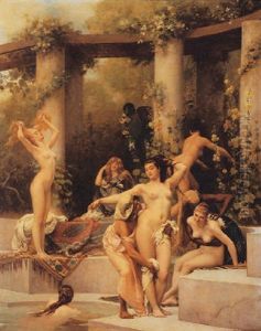The Bathers by Gustave Clarence Rodolphe Boulanger