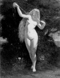 A Standing Nude A Standing Nude