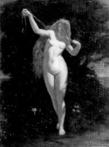 Nu Aux Cheveux Blonds by Gustave Clarence Rodolphe Boulanger
