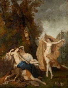 Le Repos Des Nymphes by Louis Boulanger